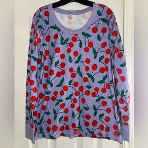 Hanna Andersson Cherry Print Long John Top🍒